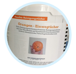 orangen einwegtuecher